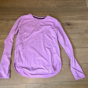 Athleta girl pink long sleeve shirt, size 14